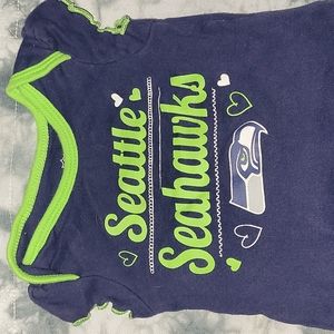 Baby girl Seahawks onesie